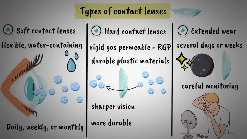 Types of contact lenses