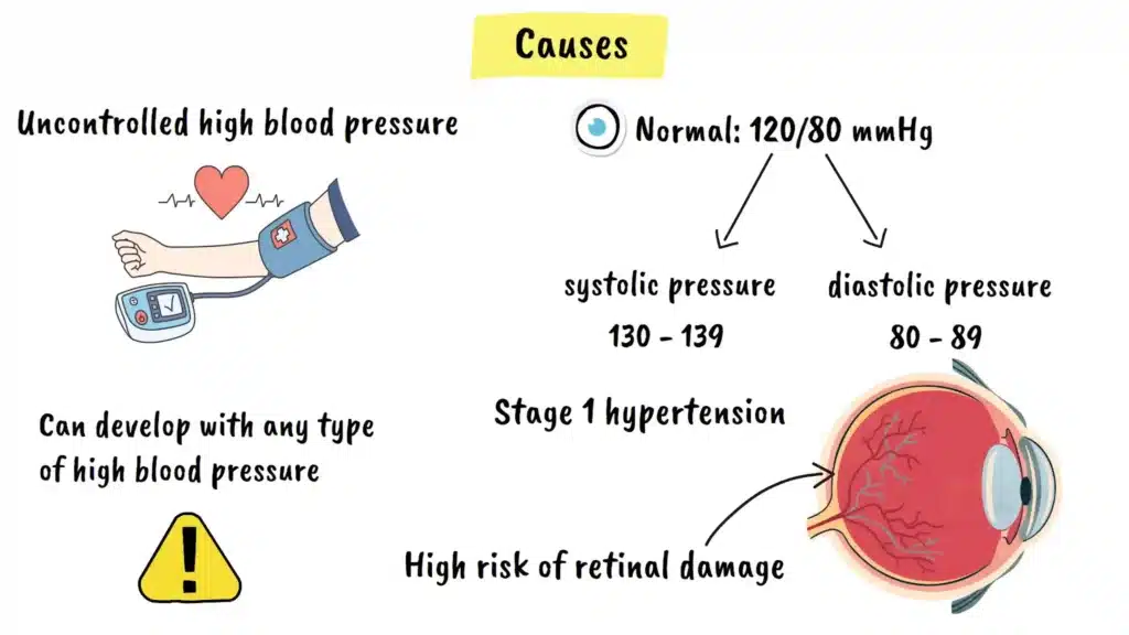 Causes of Hypertensive Retinopathy