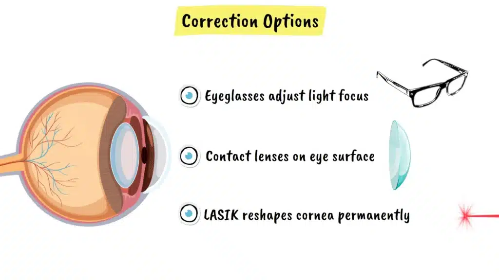 Correction for refractive errors explained