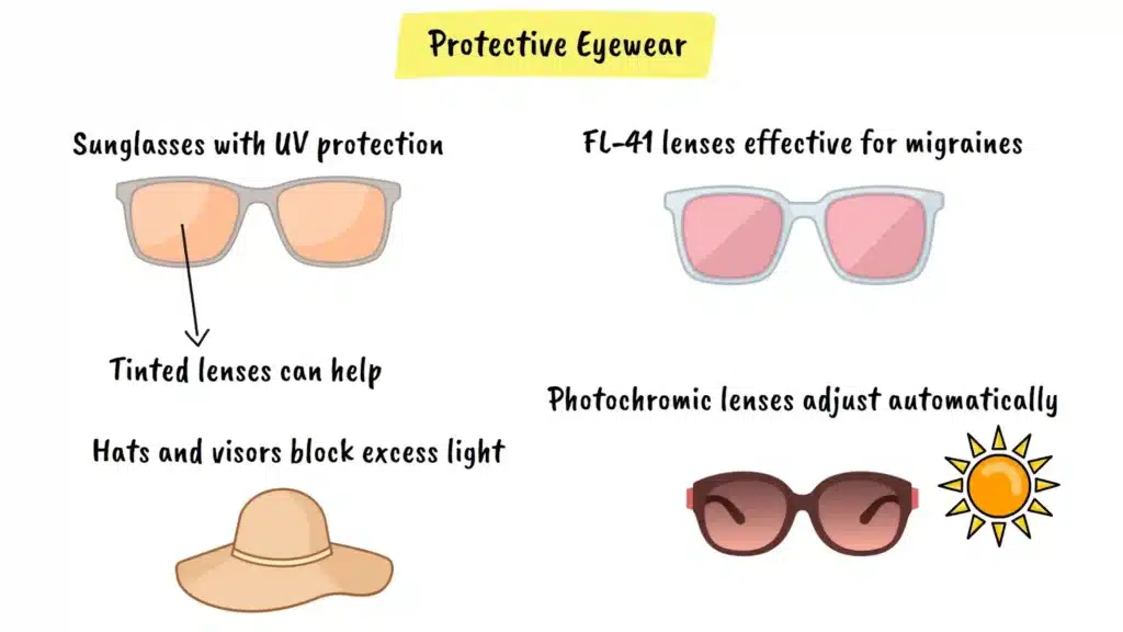 Protective Eyewear for photophobia