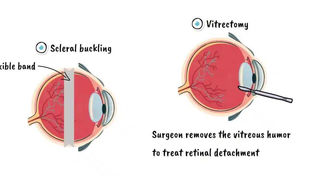 Scleral Buckling and Vitrectomy explained