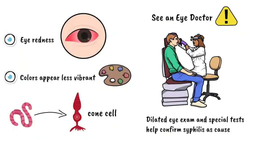 Symptoms of Ocular Syphilis eye redness