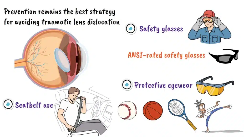 Traumatic Lens Dislocation prevention