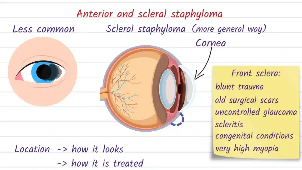 Anterior and scleral Staphyloma
