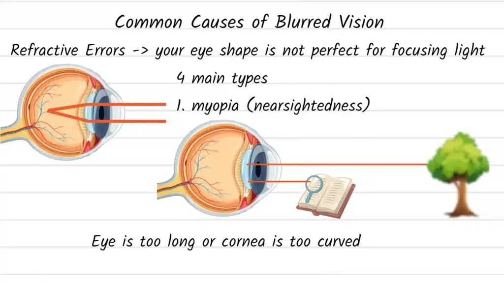 Causes of Blurred Vision Myopia
