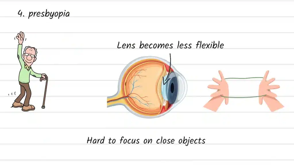 Causes of Blurred Vision presbyopia