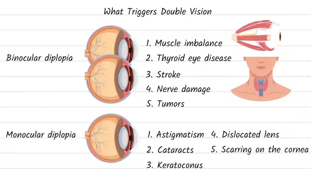 Diplopia causes