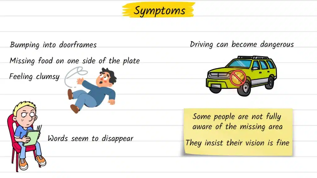 Hemianopia symptoms